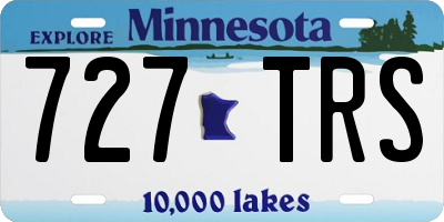 MN license plate 727TRS