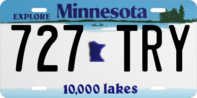 MN license plate 727TRY