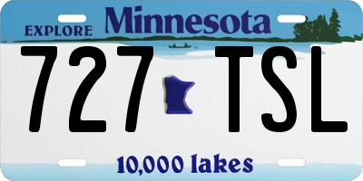 MN license plate 727TSL