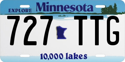 MN license plate 727TTG