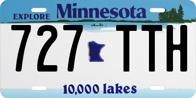 MN license plate 727TTH