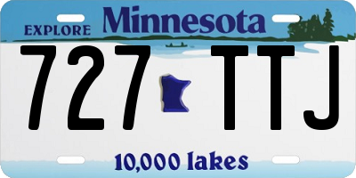 MN license plate 727TTJ