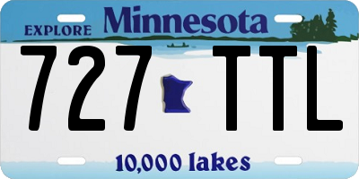 MN license plate 727TTL