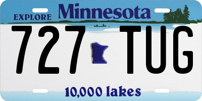 MN license plate 727TUG