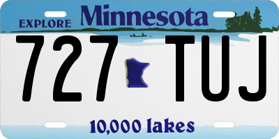 MN license plate 727TUJ