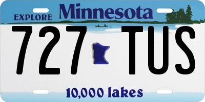 MN license plate 727TUS