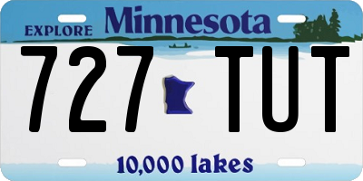 MN license plate 727TUT