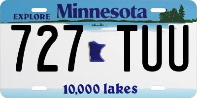 MN license plate 727TUU