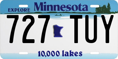 MN license plate 727TUY
