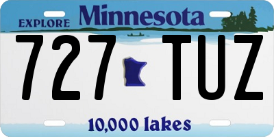 MN license plate 727TUZ