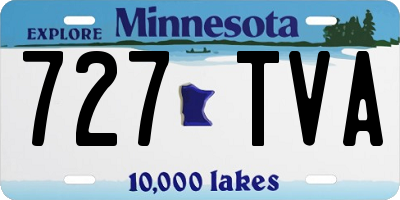 MN license plate 727TVA