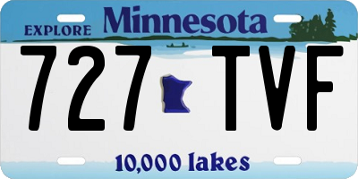 MN license plate 727TVF