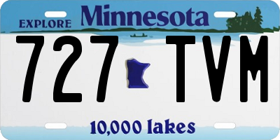 MN license plate 727TVM