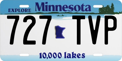 MN license plate 727TVP