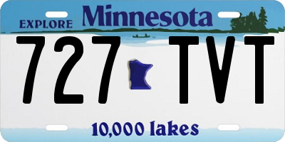 MN license plate 727TVT