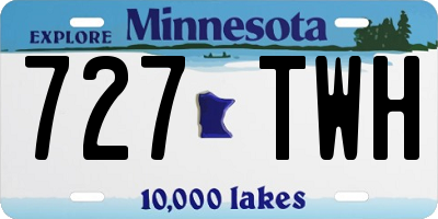 MN license plate 727TWH