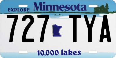 MN license plate 727TYA