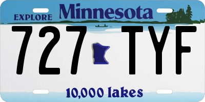 MN license plate 727TYF