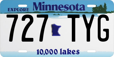 MN license plate 727TYG