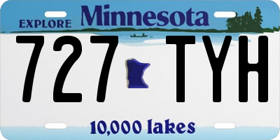 MN license plate 727TYH