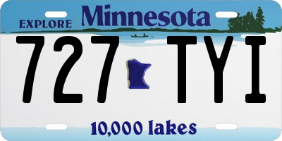 MN license plate 727TYI