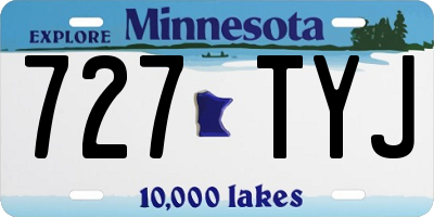 MN license plate 727TYJ