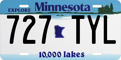 MN license plate 727TYL