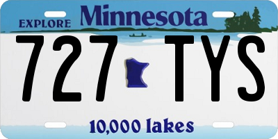 MN license plate 727TYS