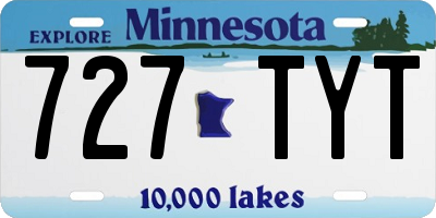 MN license plate 727TYT