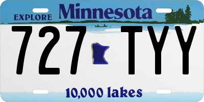 MN license plate 727TYY