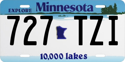 MN license plate 727TZI