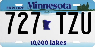 MN license plate 727TZU