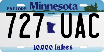 MN license plate 727UAC