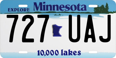 MN license plate 727UAJ