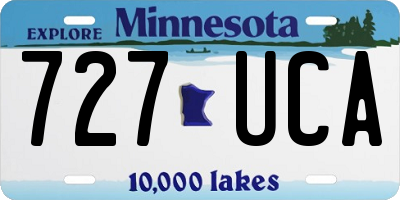 MN license plate 727UCA