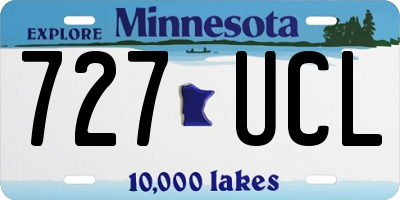 MN license plate 727UCL
