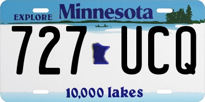 MN license plate 727UCQ