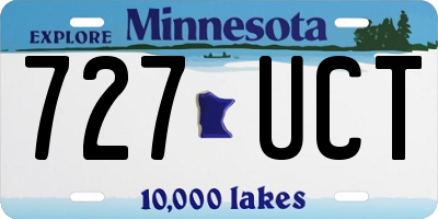 MN license plate 727UCT