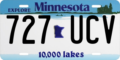 MN license plate 727UCV