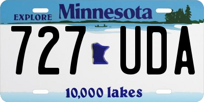MN license plate 727UDA