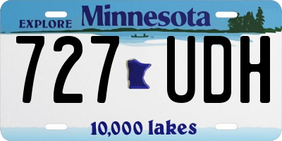MN license plate 727UDH