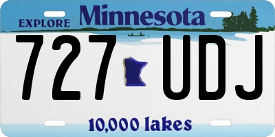 MN license plate 727UDJ