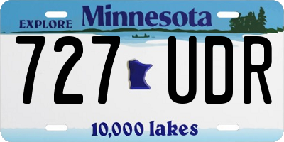 MN license plate 727UDR