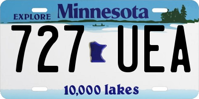 MN license plate 727UEA