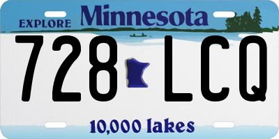 MN license plate 728LCQ