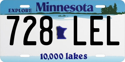 MN license plate 728LEL