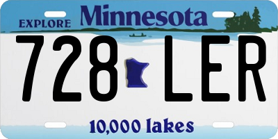 MN license plate 728LER