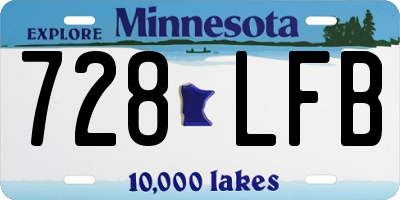 MN license plate 728LFB