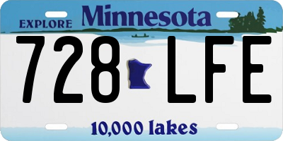 MN license plate 728LFE