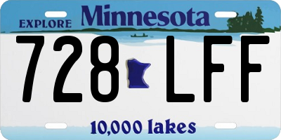 MN license plate 728LFF